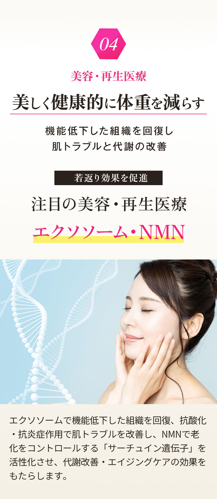 04 美容・再生医療 美しく健康的に体重を減らす