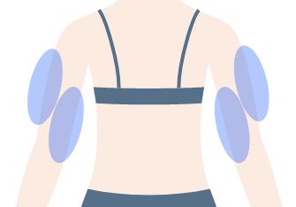 画像：下腹の浮き輪を重点的に
